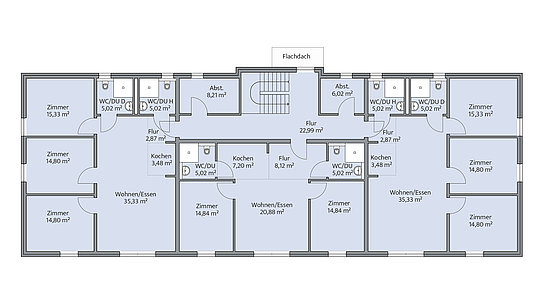 Variante S1 – Grundriss Obergeschoss