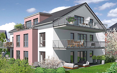 Mehrfamilienhaus in Lindlar Gartenansicht
